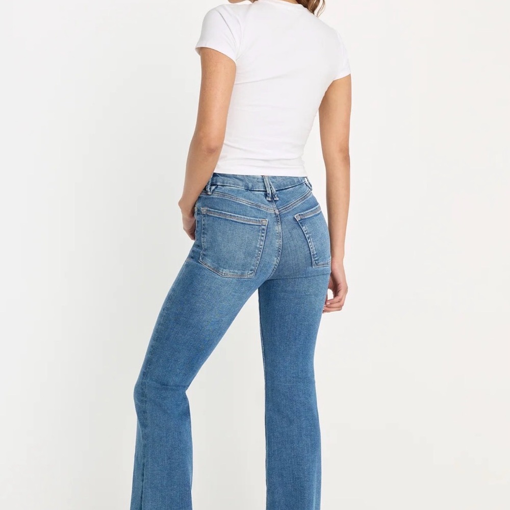 Good American Attractive Blue Women's flare leg Ladies Jeans